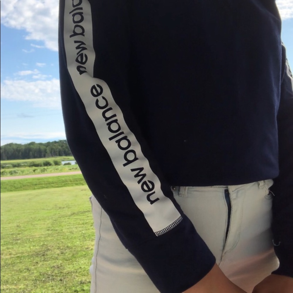 Blue and White New Balance Crewneck